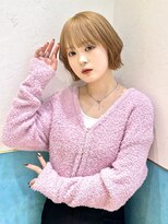 ロンド レイ 立川(Lond Ray) レイヤーボブ/ミルクティーベージュ/髪質改善/顔周り/立川