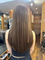 ヘアーメイク ダンス(hair make DANCE)&nbsp;＊赤みを抑えた透明感ブラウン×エクステロング＊
