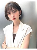 canoa 阪急茨木店【カノア】【10月31日NEW OPEN（予定）】&nbsp;大人可愛い20代30代40代黒髪前下がりショートボブ丸みショート◎