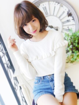 ヘア ジュレ ドゥ(hair jurer deux) 【ヘアジュレドゥ 花井】 ふわ可愛いSweet ☆ミディアムボブ