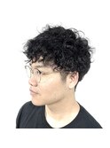 [prankster]メンズのツーブロック ソフトスパイラルパーマ