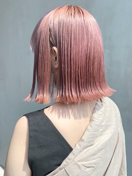 アルバム 銀座(ALBUM GINZA) ピンクベージュボブ_セシルカットココアブラウン_ba301873