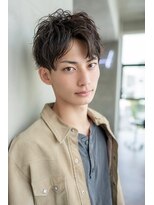 オースティン 門前仲町(AUSTIN)&nbsp;ツイストパーマ七三オールバックマッシュウルフスリークショート