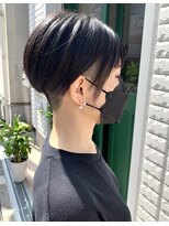 プチメゾントウキョウ(Petit Maison Tokyo)&nbsp;フレーミングカラー_ダークシルバー_刈り上げショート