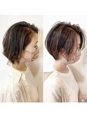 【ビフォーアフター】似合わせカット+ハイライト