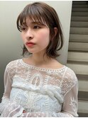 春人気 くびれボブ 簡単スタイリング