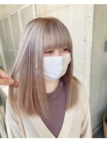 ガルボ ヘアー(garbo hair)&nbsp;#ガルボ#ハイトーン#プルエクステ#ブリーチ#10代#20代