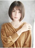重めラインのカジュアルモードボブ