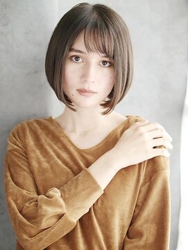 ヘアメイク ナル(hair make nalu) 重めラインのカジュアルモードボブ