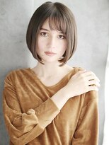 ヘアメイク ナル(hair make nalu) 重めラインのカジュアルモードボブ