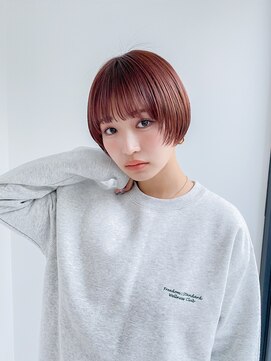 リトル 渋谷(little) ブリーチなしダブルイルミナカラーxマッシュショート