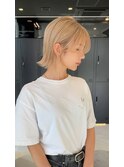 長め前髪のぱつっとボブ