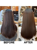 モーブ(MAUVE)&nbsp;髪質改善【美髪矯正】ビフォー・アフター８