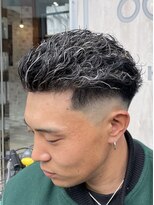 ルートヘアー(Root Hair) リバースパーマ×ホワイトメッシュ