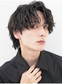 センターパートウルフカットシャドウパーマニュアンスパーマ