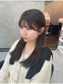 自然に流れる顔周り°○