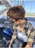 【パーマ×カラー×スパイキーショート】