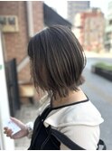 【結べるボブレイヤー】グレージュカラー/ハイライト×髪質改善