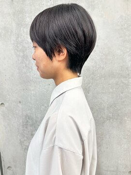 モリオ(morio) *黒髪ショート丸みショート前髪ありマッシュショート30代40代3