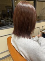 ネオリーブエム(Neolive em;) ワンレンボブスタイル ウォームブラウン ボブルフ