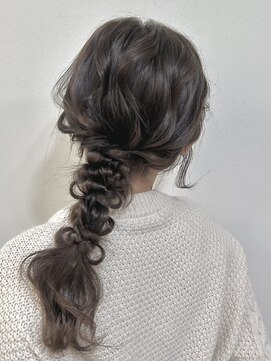 ノー バイ イオエ 西梅田(no. by ioe) ブリーチなしカラー/髪質改善/ミルクティーベージュ/小顔ヘア