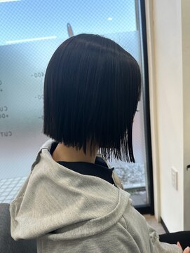 テーラヘアー つくば研究学園店(TELA HAIR) ぱつっと切りっぱなしボブ『TELA HAIR つくば研究学園』