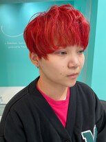 ユー イケブクロ(u Ikebukuro)&nbsp;チェリーレッド/コリアンレッド/ツーブロック/マッシュ