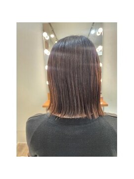 ムル 大倉山(muru) 暖色カラー×ミディアムボブ