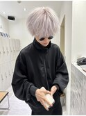 ホワイトカラースパイキーショート