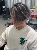 波巻きツイストスパイラルパーマ/フェザーパーマ/眉毛/メンズ 