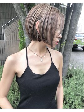 ハーツ(Heart's) ◇大人可愛い20代30代40代50代前下がりショートボブ丸みショート