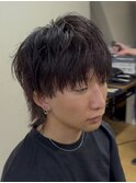マレットヘアー/メンズパーマ/マッシュ/眉毛//ウルフ/床屋