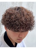 心斎橋メンズパーマ波巻きスパイラルパーマサーフカール