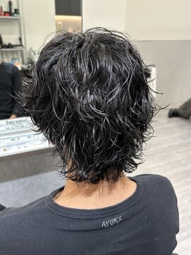 ビカムメンズヘアー 栄店(become men's hair) ウルフ好き必見大人サーフカール