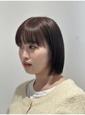 切りっぱなしボブ/髪質改善