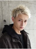 【ホワイトブロンド】スパイキーショート×極上ハイトーン