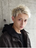 ワット 新宿店&nbsp;【ホワイトブロンド】スパイキーショート×極上ハイトーン
