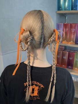 シャルムバイケンジ(Charm.by KENJE) 【ツインアレンジ】結婚式銀座お団子カチモリタイトヘアセット
