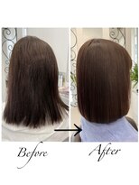 サロンドノア(Salon de NoA)&nbsp;ミディアムボブ×縮毛矯正