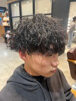 スペックホルダー(Spec Holder) フェザーパーマメンズマッシュ×縦落ちツイスパ8.28