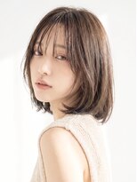 リビュー(re view) ストレートボブ/フェイスレイヤー/小顔ボブ/シースルーバング