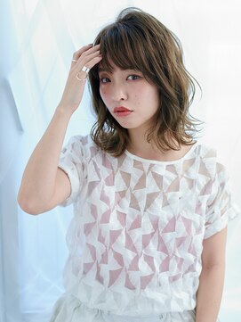 オーブ ヘアー ビーヴ 調布店(AUBE HAIR beve) 【AUBE HAIR】束感×ナチュラルふわミディ