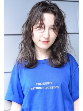 ロロ(ro-ro) 【恵比寿ro-ro】セミウェットウェーブ×オリーブカラー