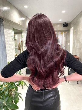 ニノ(nino) 【NINO】韓国ヘア/ボルドー/ピンク/シールエクステ
