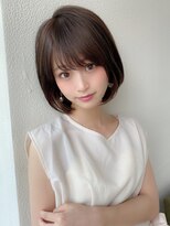 アフロート ディル(AFLOAT D'L)&nbsp;大人かわいい小顔ボブ ひし形シルエット カーキグレージュ