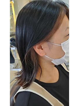 スタイル 成城学園前(STYLE) 絶壁カバー後頭部ふんわりボブスタイル特集　カーキグレージュ４