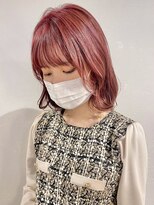 ココロクレド(COCOLO credo)&nbsp;ミディアムボブ × ピンクカラー