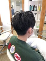 ヘッズ 本八幡店(HEADS)&nbsp;かき上げヘア　ニュアンスマッシュ　サイドパート　韓国マッシュ