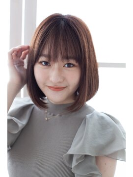 ナウラ(Naurra) つるんとボブ/20代/30代/40代/水島/倉敷