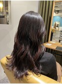 #ミディアムヘア #ショコラベージュ #ボブルフ #ベビーバング